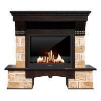 Биокамин в портале SteelHeat Grand Red, стекло, стемалит