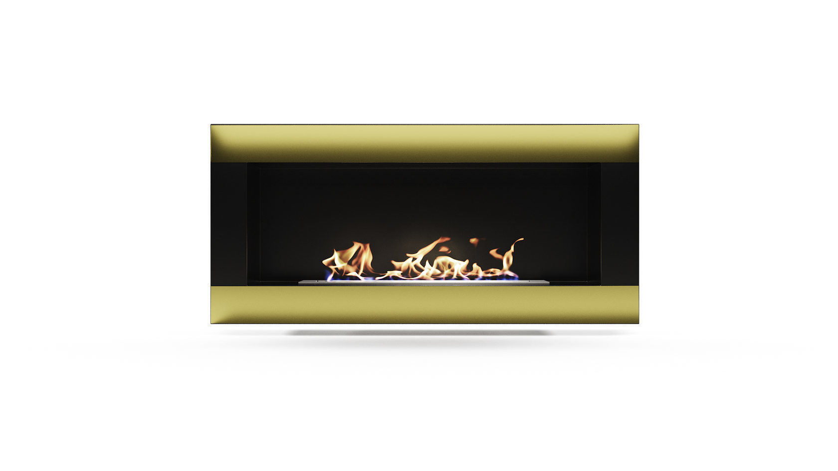 Биокамин "Русский огонь" Голд 1100V встраиваемый с декоративным стеклом (стемалитом) по цене 47 650 руб.
