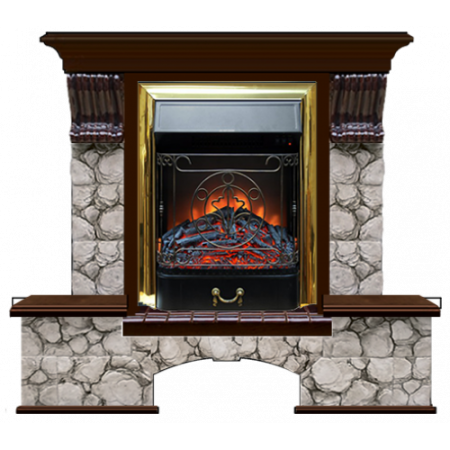 Бостон К Карелия (дуб)+Majestic Brass Бостон К Карелия (дуб)+Majestic Brass