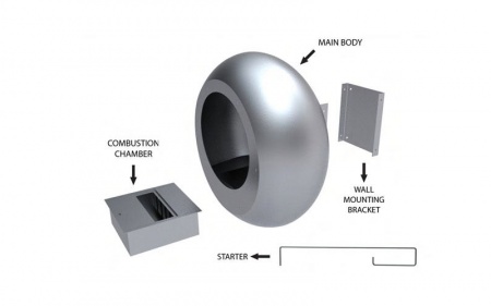 Настенный биокамин Cocoon Vellum Stainless Steel по цене 250 500 руб.