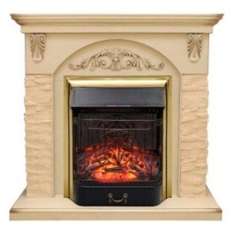 Bern крупный сланец (слоновая кость)+Majestic FX Brass