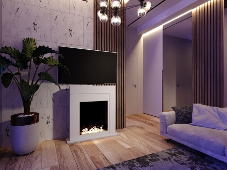 Биокамин "Русский огонь" Токио белый по цене 44 000 руб.